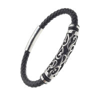 Genuine leather bracelet - "On Fire"