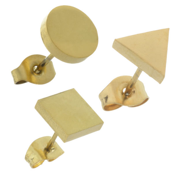Stainless Steel Stud Earrings - Squid Game