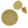 Stainless Steel Stud Earrings - Squid Game Circle-PVD-Gold-4 mm