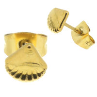 Edelstahlohrstecker - Muschel
