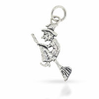 Silver Pendant - 925 Sterling Silver - Witch Walburga