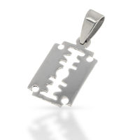 925 Sterling silver pendant - "Benny" razor blade