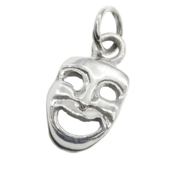 925 Sterling silver pendant - theater mask