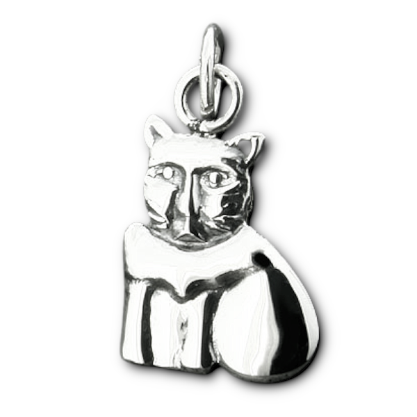 925 Sterling Silberanhänger - Katze "Sally"