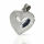 925 Sterling Silberanhänger - Medallion - Herz "Sevgi"  22mm