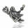 925 Sterling Silberanhänger - Fliegender Engel mit Stern