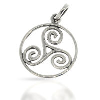 925 Sterling Silberanhänger - Triskele