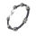 Leather strap with stainless steel elements