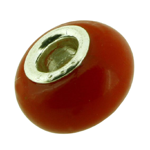 K Bead versilbert - rot