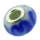 K Bead versilbert - blau