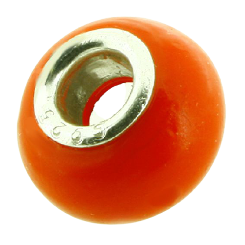K Bead versilbert - orange