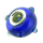 K Bead versilbert - blau mit abstehenden Punkten
