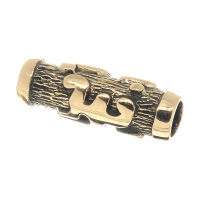 Bronzeanhänger - Rolle mit Symbol