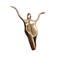 Bronzeanhänger - Büffel Schädel
