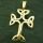 Bronzeanhänger - Kreuz aus Keltischem Knoten
