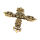 Bronze Pendant - Cross with Lilies