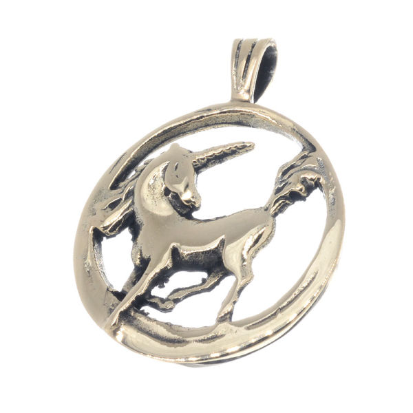 Einhorn - Bronzeanhänger