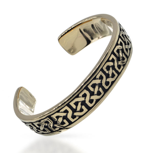 Bronze bracelet - Celtic symbols