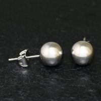 Edelstahlohrstecker Kugel SET 2 -stahlfarben