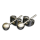 Edelstahlohrstecker Kugel SET 2 -stahlfarben