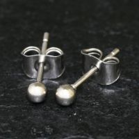 Edelstahlohrstecker Kugel SET 2 -goldfarben
