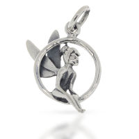 925 Sterling Silver Pendant - Fairy Amulet "Vestele...