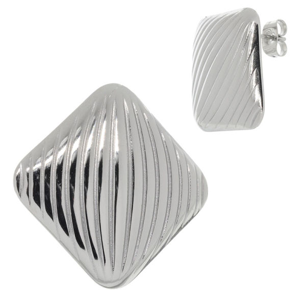 Edelstahlohrstecker "Swift" Stahl
