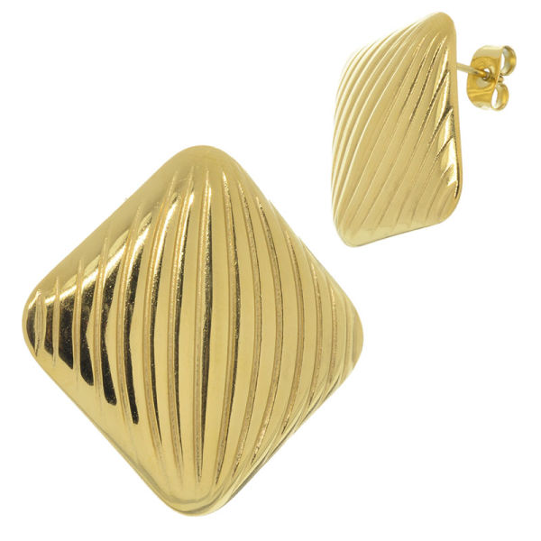 Edelstahlohrstecker "Swift" PVD-Gold