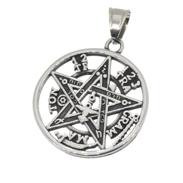 Stainless steel pendant - Pentagram