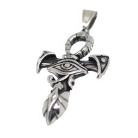 Edelstahlanhänger - Ankh mit Auge des Ra