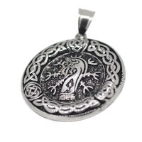 Stainless steel pendant - tree of life
