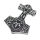 Stainless Steel Pendant – Schönhaar Thor’s Hammer with Bearded Face and Animal Skull