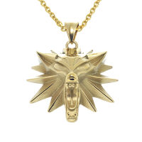 Stainless Steel Pendant - Wolf - PVD-Gold
