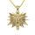 Stainless Steel Pendant - Wolf - PVD-Gold