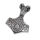 Stainless Steel Pendant – Valknut Hammer with Ram Head
