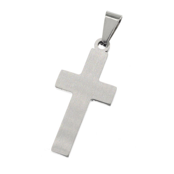 Edelstahlanhänger - Kreuz "Benediktus" Stahl
