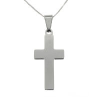 Edelstahlanhänger - Kreuz "Benediktus" Stahl