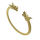 Stainless Steel Bangle - with Dragon Heads PVD-Gold-PVD-Gold