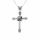 Stainless Steel Pendant - Cross with Rope