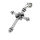Stainless Steel Pendant - Cross with Rope