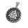 Edelstahlanhänger - Valknut und Vegvisir