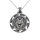 Edelstahlanhänger -  Wolfskopf Amulett "Fenrir"