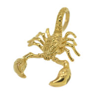 Stainless steel pendant - scorpion with ornaments S-PVD-Gold