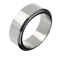 Stainless Steel Ring - Fidget Ring with Rotating Element Steel-56 (17,8 Ø) 07 US-8 mm