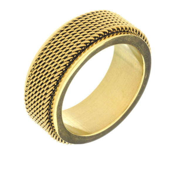 Stainless Steel - Play Ring “Chain 64 (20,4 Ø) 10 US-PVD-Gold