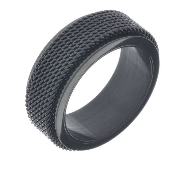 Stainless Steel - Play Ring “Chain 68 (21,6 Ø) 12 US-PVD-Black