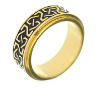 Stainless Steel - Fidget Ring PVD-Gold-64 (20,4 Ø) 10 US