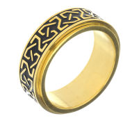 Stainless Steel - Fidget Ring PVD-Gold-68 (21,6 Ø) 12 US