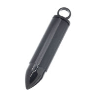 Edelstahlanhänger - Patrone 9 mm - zum Öffnen