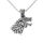 Stainless Steel Pendant - Wolfs Head “Fenrir” Steel